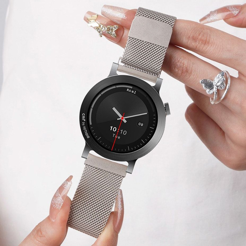 Milanese Loop Magnetic - CMF Watch Pro 3/2用ミラネーゼループストラップ、スマートウォッチアクセサリー、ブレスレット、スポーツウォッチバンド、CMF Watch Pro