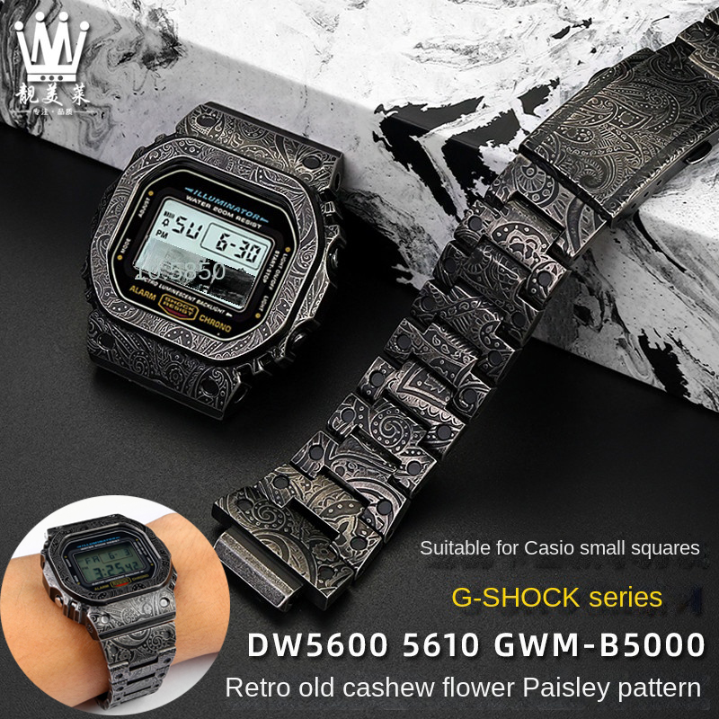 レトロスタイルの時計ケース,男性用ステンレススチールストラッ - Casio Watch G-Shock Dw-5600 のレビューと価格
