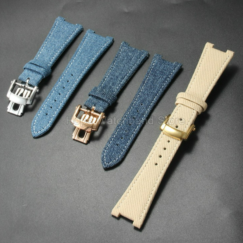 高品質ナイロンキャンバス製時計アクセサリー 25x13mm  - Patek Philippe Watch Nautilus のレビューと価格