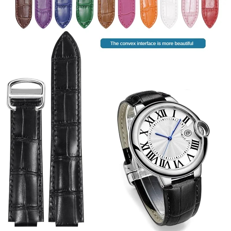 クロコダイルレザーウォッチストラップ,ブルーバルーンシリーズ - Cartier Watch Ballon Bleu のレビューと価格