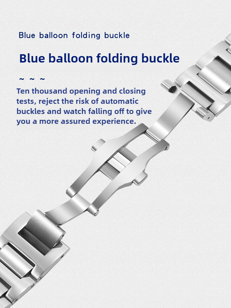 ステンレススチール製の時計ストラップは、カルティエ ブルー  - Cartier Watch Ballon Bleu のレビューと価格
