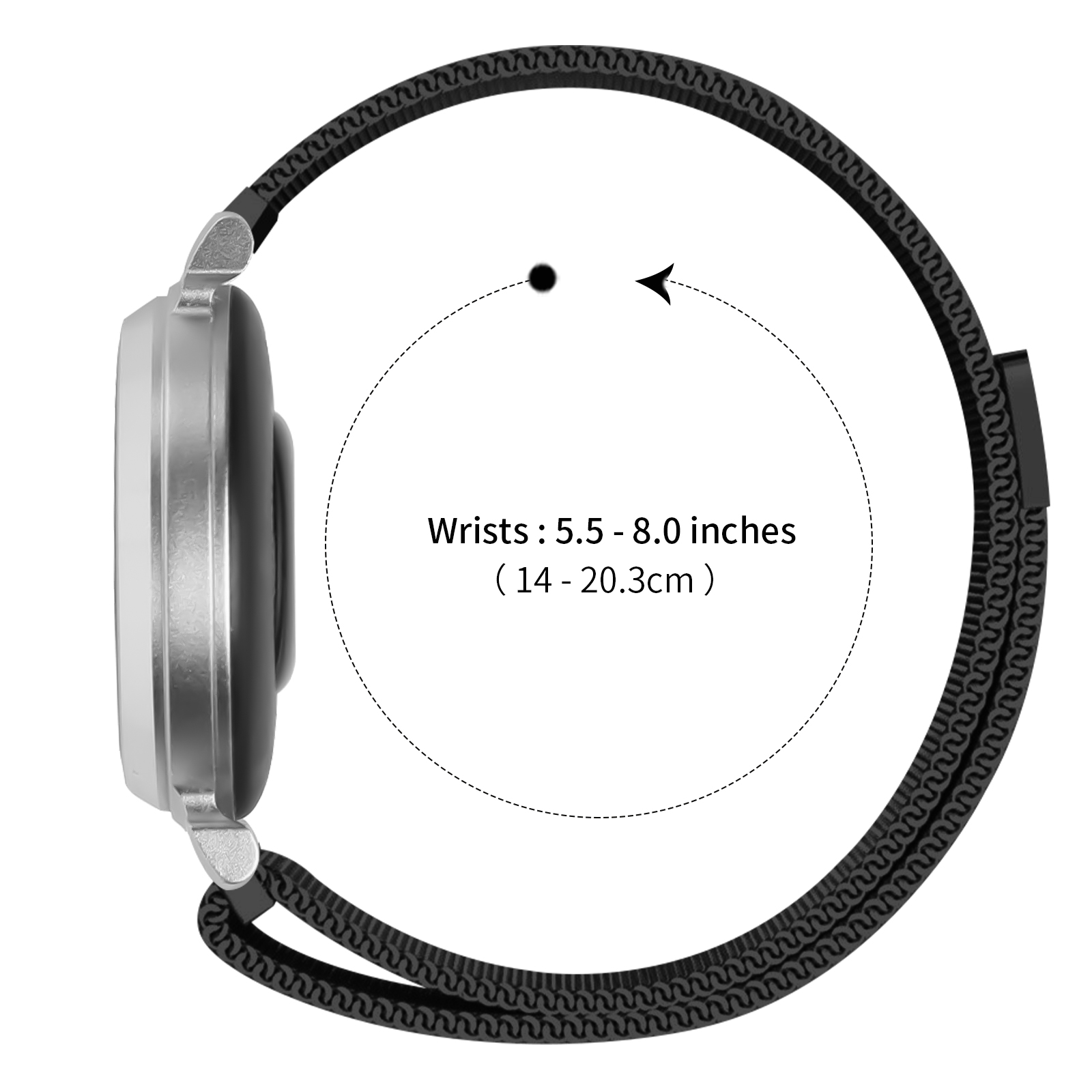 Garmin Lily 2/Lily 2 Active用14 - Milanese Loop Magnetic のレビューと価格