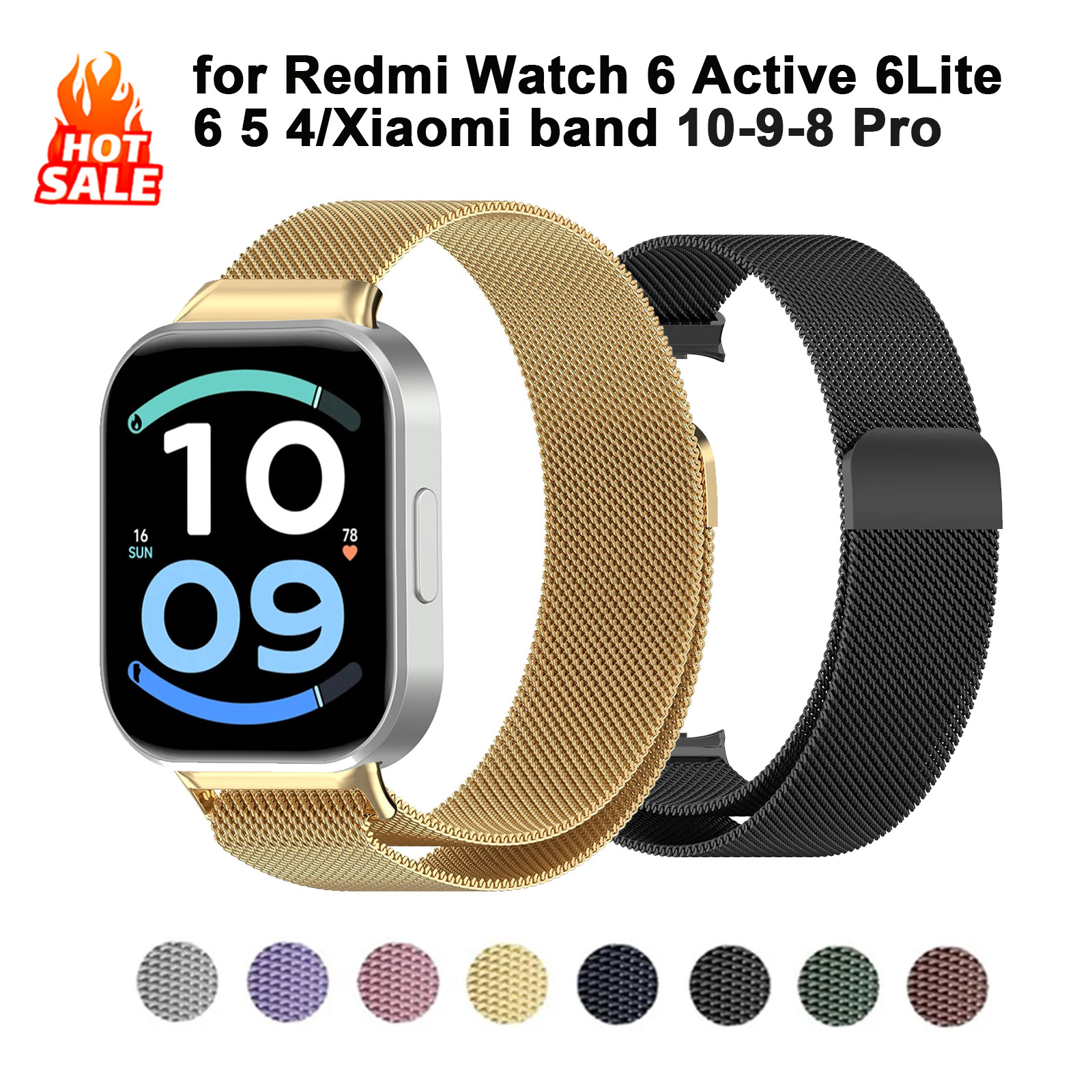 Redmi Watch 6 Active、6 Lite、6、 - Milanese Loop Magnetic のレビューと価格